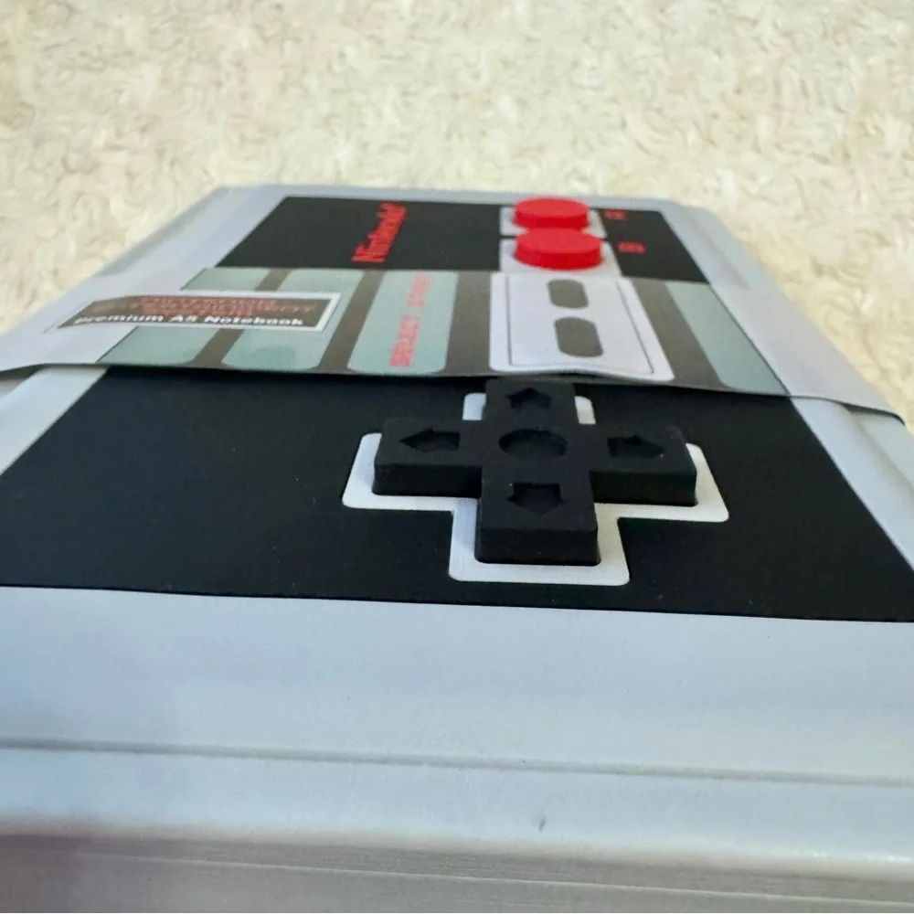 Nintendo NES Controller Notebook - Black, Red, and Gray